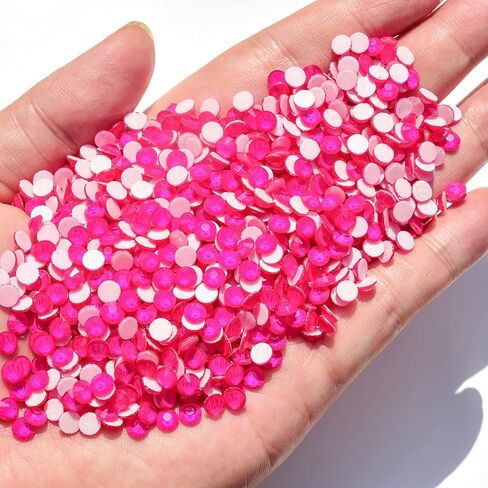 أحجار الراين الإصلاحية من BLINGINBOX، 1440 قطعة من أحجار الراين الإصلاحية الساخنة للحرف اليدوية والملابس والديكور والنيون الوردي SS20 in Kuwait