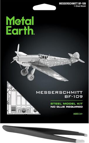 مجموعة نموذج معدني ثلاثي الأبعاد ميسرشيميت BF-109 من ميتال إيرث مع ملاقط in Saudi Arabia