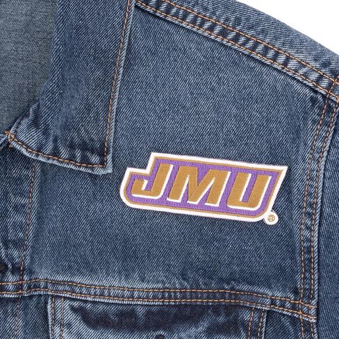 James Madison University Patch Dukes JMU Embroidered Patches Applique Sew or Iron On Blazer Jacket Bag (Patch - Design C) in Saudi Arabia