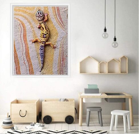 Lizard Diamond Painting by Numbers - MaiYiYi 5D Full Round Diamond Painting Reptile Stitch Diamond Painting Diamond Painting for Beginners for Adult Kids Home Wall Art Decor (30X40 CM) in Saudi Arabia