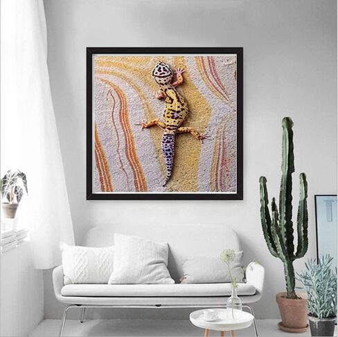 Lizard Diamond Painting by Numbers - MaiYiYi 5D Full Round Diamond Painting Reptile Stitch Diamond Painting Diamond Painting for Beginners for Adult Kids Home Wall Art Decor (30X40 CM) in Saudi Arabia