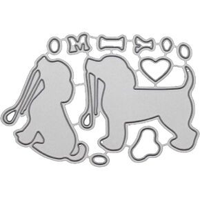 Die Cuts for Card Making, Metal Cutting Dies Animal Die Cuts Dog Dies for Album Scrapbooking Art Decor Paper Card DIY Craft in Kuwait