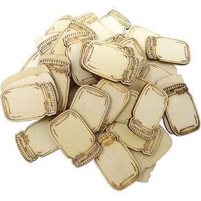 50 قطعة من قصاصات برطمانات خشبية من هونباي زخارف فنية لتزيين الحرف اليدوية in Kuwait