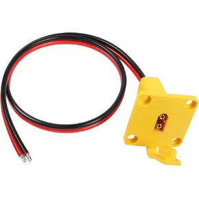 RIIEYOCA XT60 Adapter with Mount Panel Cable 12AWG XT60 Male Plug with Mount Panel to Bare Wire Power Cable for RC Lipo Battery Solar Panel E-Bike Skyzone FPV Monitor Power Supply (1M) in Kuwait