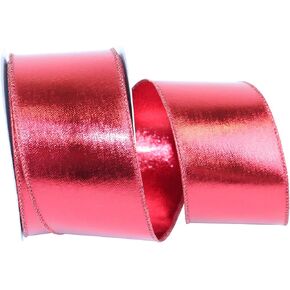 Reliant Ribbon Lame Foil Metallic Two-sided Wired Edge Ribbon, 6 Inch X 10 Yards, Gold in Kuwait