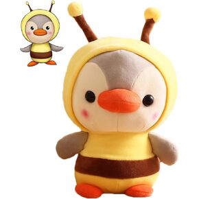 Duck/Penguin Stuffed Animal in Frog Costume, Adorable Plushies Wearing Green Outfit, Plush Toys as Great Gift for Kids. Stuffed Animals for Daily 10 Inch