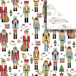 Jillson Roberts Printed Christmas 20" x 30" Gift Tissue Gift Wrapping Supplies, Reindeer Tapestry, 4 Folded Sheets