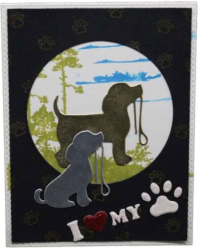 Die Cuts for Card Making, Metal Cutting Dies Animal Die Cuts Dog Dies for Album Scrapbooking Art Decor Paper Card DIY Craft in Kuwait