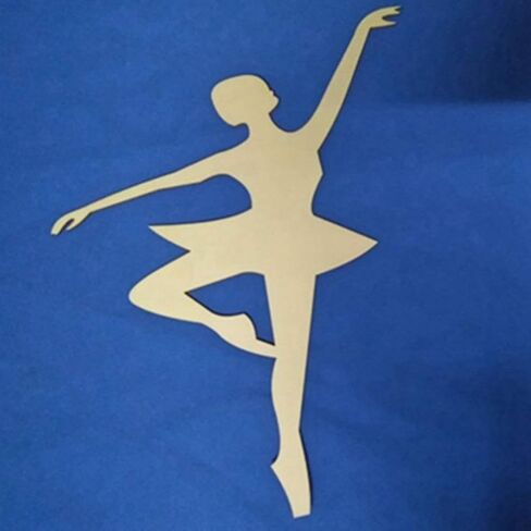 TENDYCOCO Ballerina Cutout Wooden Unfinished Ballet Dance Shape Slices DIY Wedding Party Home Decor Kids Toy Gift Favor 10pcs in Saudi Arabia