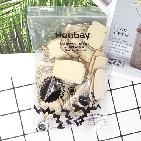 50 قطعة من قصاصات برطمانات خشبية من هونباي زخارف فنية لتزيين الحرف اليدوية in Kuwait