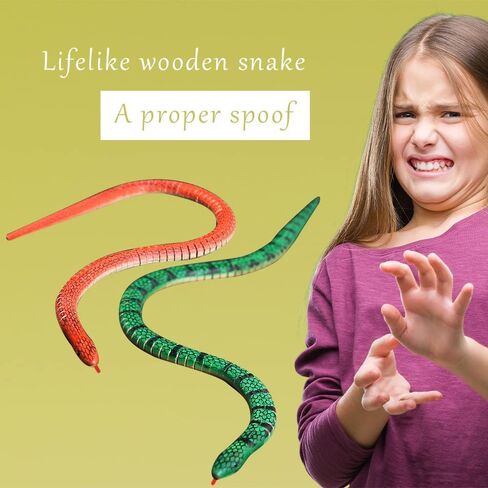 Hagao Wooden Snakes Unfinished Wooden Wiggly Snake Jointed Flexible to Paint Blank Model Crafts for Arts and Crafts, Themed Birthday Party Supplies 10 pcs in Saudi Arabia