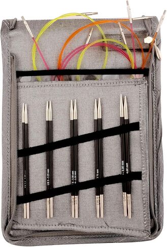 Knitter's Pride Karbonz Deluxe Interchangeable Needles Set, US 2.5, 3, 4, 5, 6, 7, 8, 9 & 10 in Saudi Arabia