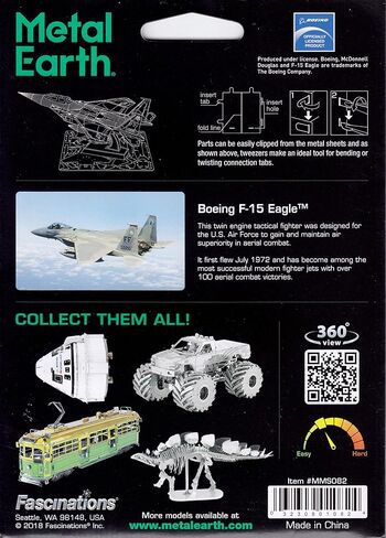 Metal Earth Boeing F-15 Eagle Airplane 3D Metal Model Kit Fascinations in Saudi Arabia
