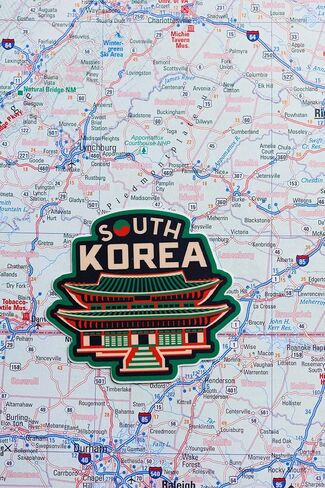 Vagabond Heart South Korea Sticker - Weatherproof Vinyl Decal - Republic of Korea Souvenir in Saudi Arabia