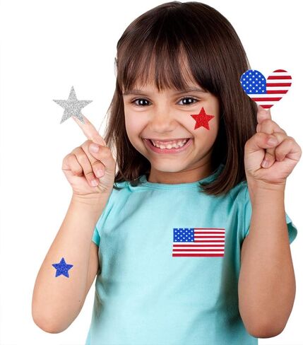 502 قطعة 4 أحجام متنوعة ملصقات وطنية نجوم متنوعة ملصقات نجم العلم الأمريكي القلب ستار فوم ملصقات في أحمر أزرق فضي أبيض رمادي ذاتي لاصق 2.5 سم 1.5 بوصة 2.5 بوصة لـ 4 يوليو ديكور الحرف in Kuwait