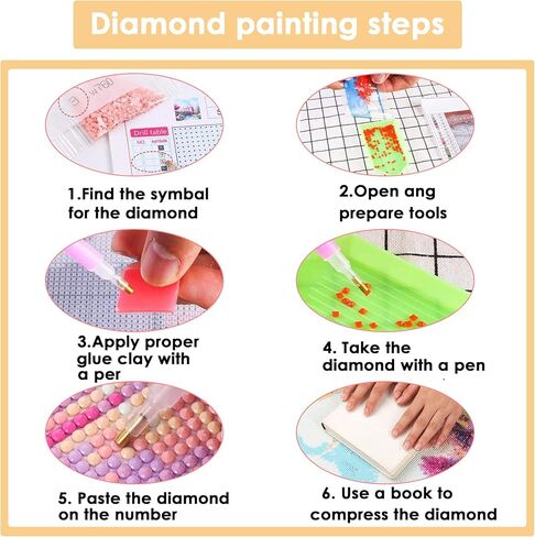 Rovepic 5D Diamond Painting Kits Turtles Animals Round Full Drill, DIY Paint with Diamonds Art Marine Life Crystal Rhinestone Cross Stitch for Home Office Wall Crafts Decorations 12×16 Inch in Kuwait