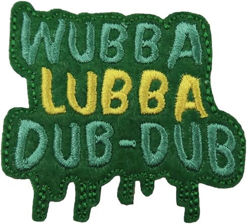 ReelFun Wubba Lubba Dub-Dub Meme Embroidered Iron On Patch in Saudi Arabia