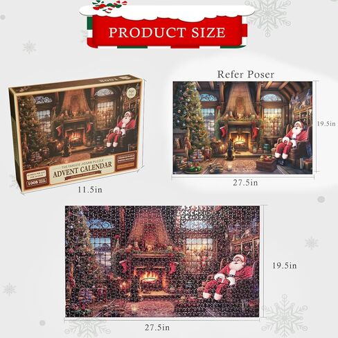 احجية الصور المقطوعة للكريسماس وتقويم المجيء وتقويمات العد التنازلي للكريسماس in Kuwait