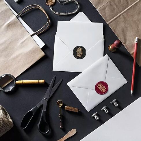 CRASPIRE Crow Wax Seal Stamp - 30mm Raven Moon Crystal Removable Brass Head Halloween Sealing Wax Stamp with Wooden Handle for Wedding Envelopes Invitations Cards Gift Packing in Saudi Arabia