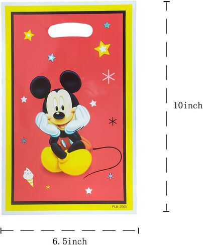 30 قطعة من أكياس هدايا ميكي، مثالية لمستلزمات الحفلات التي تحمل طابع ميكي وميني وأكياس هدايا عيد ميلاد الأطفال، وحقائب الوجبات الخفيفة للأطفال. in Kuwait