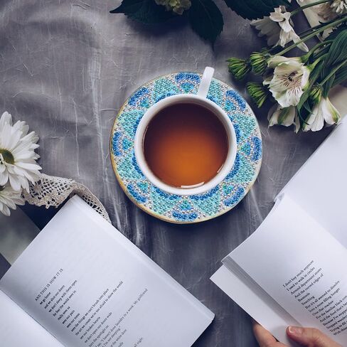 ATROPOS 8 Pcs Diamond Painting Coasters with Holder, DIY Diamond Art Coasters, Diamond Painting Coasters Kit for Adults in Kuwait