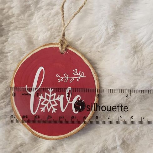 شرائح خشبية للزينة من جويافو، 30 قطعة 2.4 انش - 2.8 انش، شرائح خشبية دائرية فارغة من الخشب الطبيعي لتزيين حفلات الكريسماس وحفلات الزفاف وحفلات استقبال المولود الجديد in Kuwait