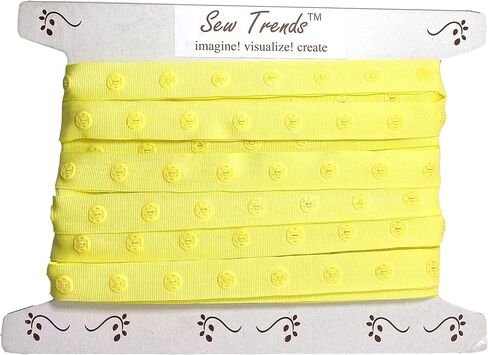2 Yards Plastic Snap Button Polyester Tape Ribbon Hook & Eye Zipper Popper Press Stud Fastener Baby Crotch Fastening Duvet Sewing Renaissance Dance Costume Drapery Lingerie-Mauve Pink- SP21-2 in Saudi Arabia
