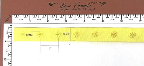 2 Yards Plastic Snap Button Polyester Tape Ribbon Hook & Eye Zipper Popper Press Stud Fastener Baby Crotch Fastening Duvet Sewing Renaissance Dance Costume Drapery Lingerie-Mauve Pink- SP21-2 in Saudi Arabia