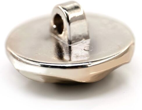 Craftisum 20 pcs Cream Glitter Powder Beveled Cut Resin Cover with Sewing Shank Coat Buttons -25mm -1" in Saudi Arabia