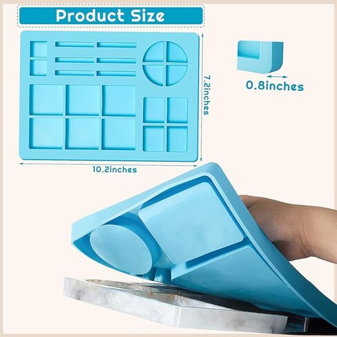 قوالب راتنج ريفاندا صينية سيليكون كبيرة، قالب صينية راتنج مستطيلة مع حافة، قوالب صينية كبيرة لمنظم تخزين قالب لوح تقديم السيليكون من راتنجات الإيبوكسي، قوالب إيبوكسي صينية متعددة الأغراض من السيليكون in Kuwait