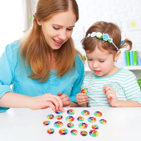 BENOSPACE 20 Pcs Sunflower Charms Pendants, Colorful Smile Face Daisy Charm New Smooth Resin Rainbow Smile Sunflower Bead Collection Crafts for DIY Bracelet Necklace Earring Keychain Making 2 Sizes in Saudi Arabia