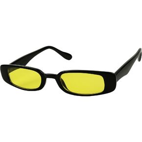 ShadyVEU Slim Classic Rectangular Sunglasses UV Protection 90’s Vintage Small Wide Retro Frame Fashion Shades in Saudi Arabia