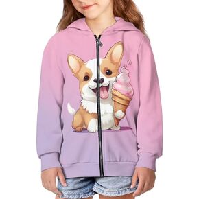 DISNIMO Girls Zip Up Hoodie Sweatshirt Teen Girls Fall Jacket Outwear Outfits Trendy Clothes 6-16 Years