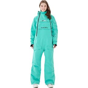 OUKAFU Women One Pieces Ski Suits Waterproof Ski Jumpsuits Winter Onesies Snowsuits Snowboard Coveralls for Snow Sports