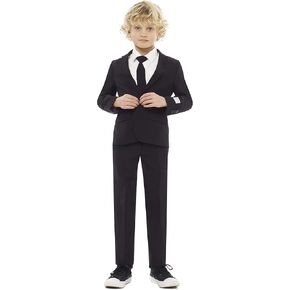 Opposuits Boys Solid Color Party Suit - Prom and Wedding Party Outfit - Including Blazer, Pants and Tie