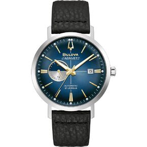 Bulova Men's Vintage Aerojet 4-Hand Automatic Watch, Open Aperture, Hack Feature, 24 Hour Time, Calendar Date, Double Curved Mineral Crystal, Luminous Hands, 41mm in Saudi Arabia