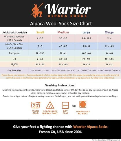 جوارب WARRIOR ALPACA - صوف الألبكة والرايون النسائي الصغير المشتق من الخيزران، أزياء لجميع المواسم in Saudi Arabia
