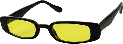 ShadyVEU Slim Classic Rectangular Sunglasses UV Protection 90’s Vintage Small Wide Retro Frame Fashion Shades in Kuwait