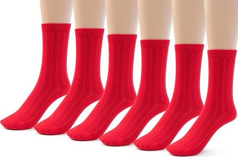 Silky Toes Mens Bamboo Ribbed Dress Crew Socks 3 or 6 Pairs Calf Socks in Kuwait