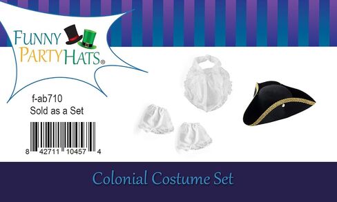 Funny Party Hats Colonial Style Tricorn Hat - Revolutionary War Deluxe Colonial Tricorn Hat in Saudi Arabia