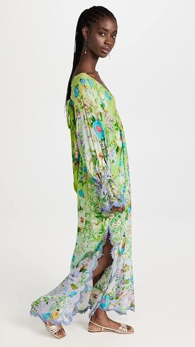 قفطان Laya النسائي من Hemant and Nandita مع فتحة مطبوعة in Kuwait