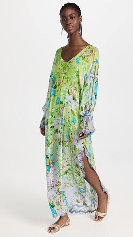 قفطان Laya النسائي من Hemant and Nandita مع فتحة مطبوعة in Kuwait