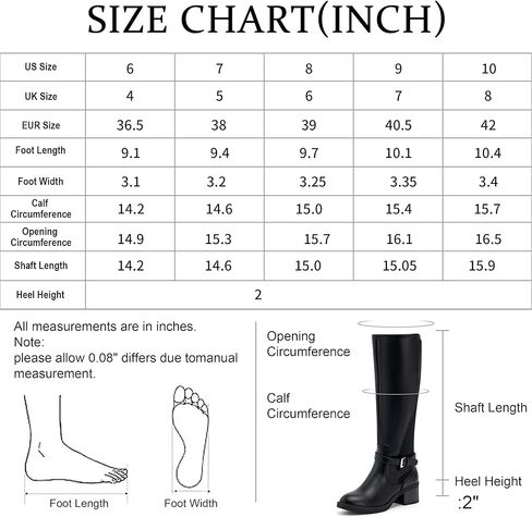 vodvob المرأة أحذية عالية الركبة كعب مكتنزة مريحة ركوب الخيل الأحذية الجانب سستة مع مشبك in Kuwait