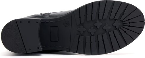 vodvob المرأة أحذية عالية الركبة كعب مكتنزة مريحة ركوب الخيل الأحذية الجانب سستة مع مشبك in Kuwait