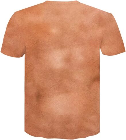 تي شيرت Thuizen الرجالي ثلاثي الأبعاد ذو العضلات العارية المضحكة in Kuwait