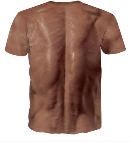 تي شيرت Thuizen الرجالي ثلاثي الأبعاد ذو العضلات العارية المضحكة in Kuwait