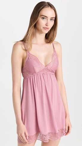 Eberjey Women's Beatrix Plunge Chemise in Saudi Arabia
