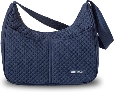 Bella Taylor Blakely Hobo Shoulder Bag for Women | Lightweight Multi Compartment Purse with Pockets in Kuwait