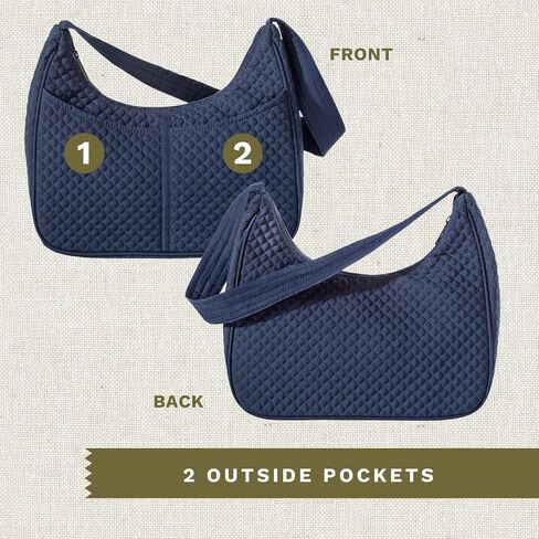 Bella Taylor Blakely Hobo Shoulder Bag for Women | Lightweight Multi Compartment Purse with Pockets in Kuwait