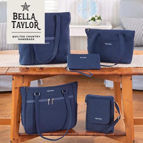 Bella Taylor Blakely Hobo Shoulder Bag for Women | Lightweight Multi Compartment Purse with Pockets in Kuwait